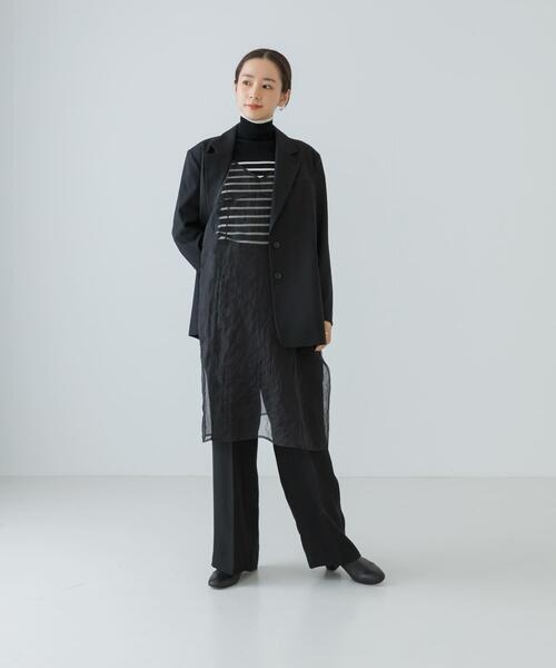 URBAN RESEARCH（アーバンリサーチ）の「オーガンジーシアーキャミワンピース（ワンピース・レディース・ブラック/グレー・FREE）」の17枚目の写真