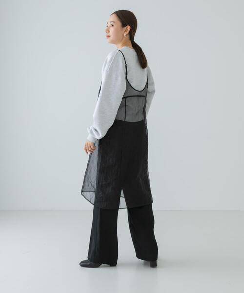 URBAN RESEARCH（アーバンリサーチ）の「オーガンジーシアーキャミワンピース（ワンピース・レディース・ブラック/グレー・FREE）」の20枚目の写真