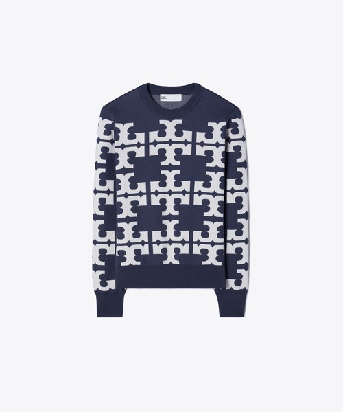 TORY BURCH（トリーバーチ）の「ウール ロゴセーター（ニット/セーター