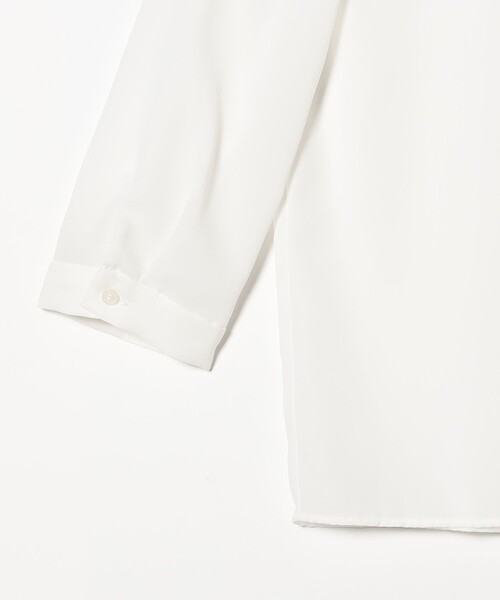 B:MING by BEAMS（ビーミングバイビームス）の「【オフィス・フォーマル】ジョーゼット ボウタイ ブラウス（S～L）（シャツ/ブラウス・レディース・ネイビー/ホワイト・S/M/L/3/4 SLEEVE）」の15枚目の写真