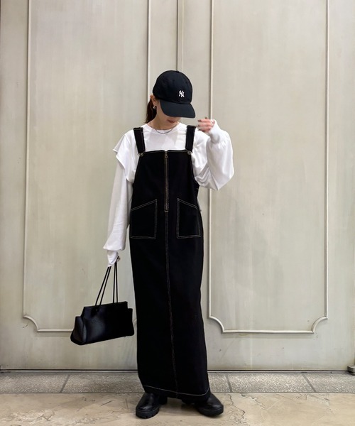 ISOOK(アイスー)の「【ISOOK / アイスー】ラッフルショルダーロンT / ラッフルスリーブ フレアスリーブ プルオーバー ブラウス 長袖 春服 春トップス(Tシャツ/カットソー・レディース・ブラック/ホワイト・FREE)」の13枚目の写真