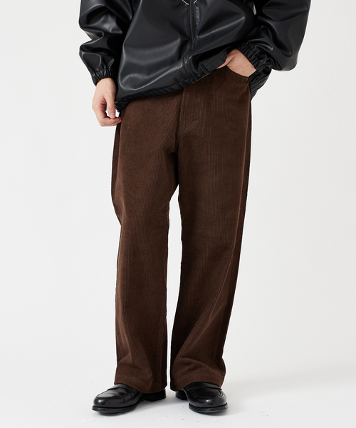 B.C STOCK（ベーセーストック）の「[B.A.C.B] CORDUROY ワイドストレートパンツ（その他パンツ・メンズ・ブラック/ブラウン/ベージュ/ネイビー/ブルー系その他・SMALL/MEDIUM/LARGE）」の3枚目の写真