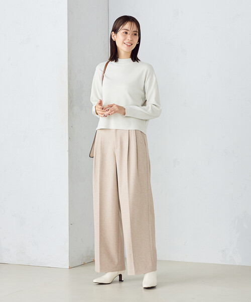 COMME CA ISM(コムサイズム)の「フラノ調ジャージー ワイドパンツ(その他パンツ・レディース・グレー/ベージュ・MEDIUM/LARGE)」の17枚目の写真