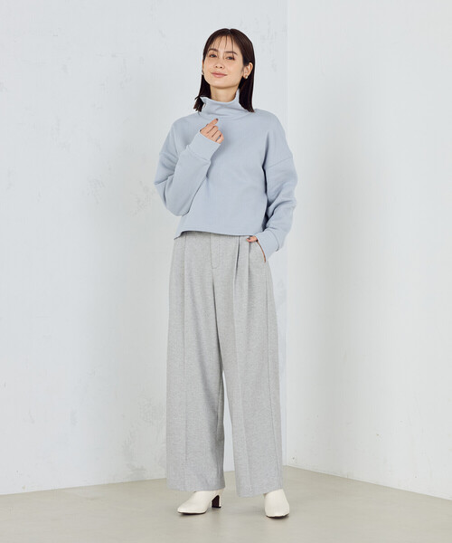 COMME CA ISM(コムサイズム)の「フラノ調ジャージー ワイドパンツ(その他パンツ・レディース・グレー/ベージュ・MEDIUM/LARGE)」の15枚目の写真