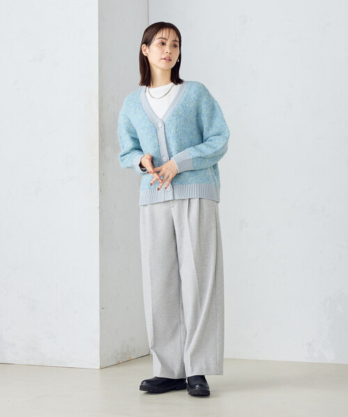 COMME CA ISM(コムサイズム)の「フラノ調ジャージー ワイドパンツ(その他パンツ・レディース・グレー/ベージュ・MEDIUM/LARGE)」の14枚目の写真