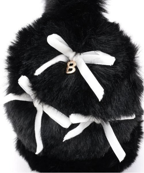 by LOVEiT（バイラビット）の「リボンつきファーイヤマフ（イヤーマフ・キッズ・ブラック/オフホワイト・FREE）」の4枚目の写真