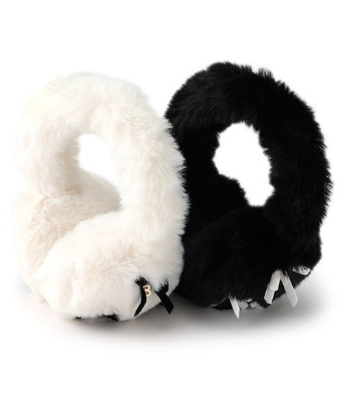 by LOVEiT（バイラビット）の「リボンつきファーイヤマフ（イヤーマフ・キッズ・ブラック/オフホワイト・FREE）」の5枚目の写真