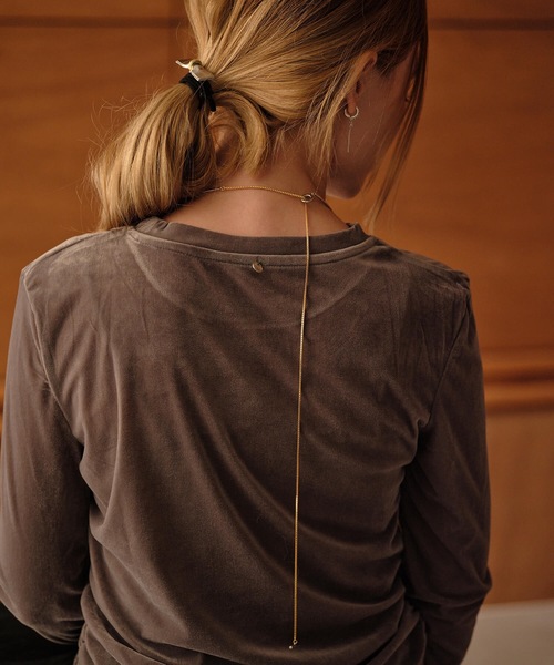 ANOH（アノー）の「コンビカラーフープチェーンチョーカー（チョーカー・レディース・シルバー×ゴールド・FREE）」の7枚目の写真