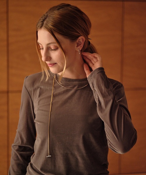 ANOH（アノー）の「コンビカラーフープチェーンチョーカー（チョーカー・レディース・シルバー×ゴールド・FREE）」の9枚目の写真