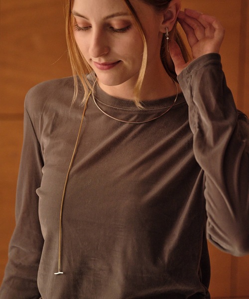 ANOH（アノー）の「コンビカラーフープチェーンチョーカー（チョーカー・レディース・シルバー×ゴールド・FREE）」の10枚目の写真