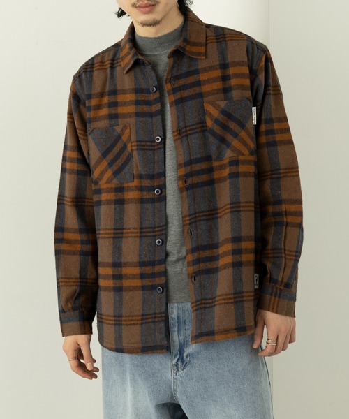 セール】【Toucan Surfing】先染めチェックツイル起毛 CPOシャツ