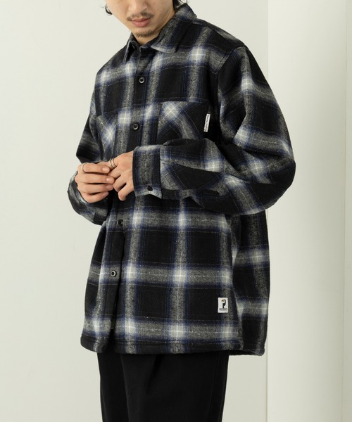 セール】【Toucan Surfing】先染めチェックツイル起毛 CPOシャツ