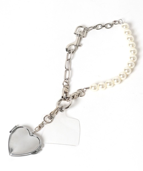 セール】ハートミラー付きハンドルストラップ 249316