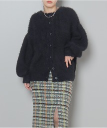 2WAYシャギーニットカーディガン