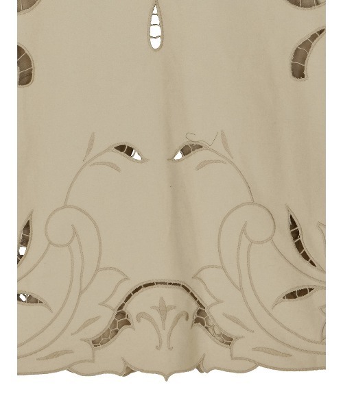 UND SCALLOPE EMBROIDERY OVERSIZE SHIRT（シャツ/ブラウス