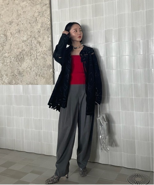 ジャケット・アウター UND SCALLOPE EMBROIDERY OVERSIZE SHIRT UND SCALLOPE EMBROIDERY OVERSIZE SHIRT