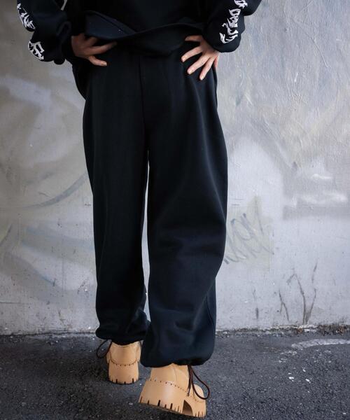 WEGO（ウィゴー）の「WEGO/グラフィックスウェットパンツ（スウェットパンツ・レディース・ライトグレー/ブラック・FREE）」の4枚目の写真