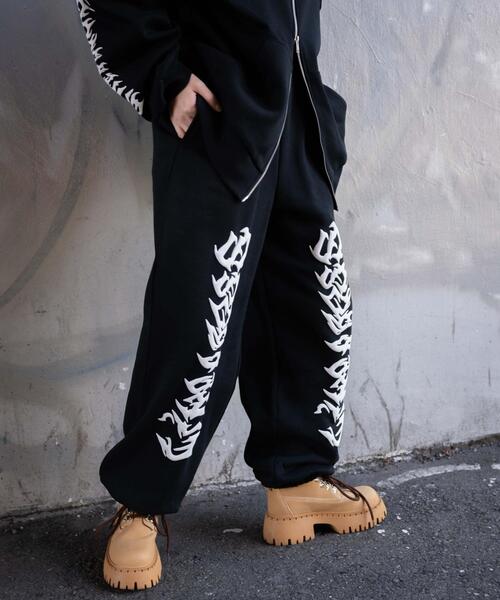 WEGO（ウィゴー）の「WEGO/グラフィックスウェットパンツ（スウェットパンツ・レディース・ライトグレー/ブラック・FREE）」の5枚目の写真