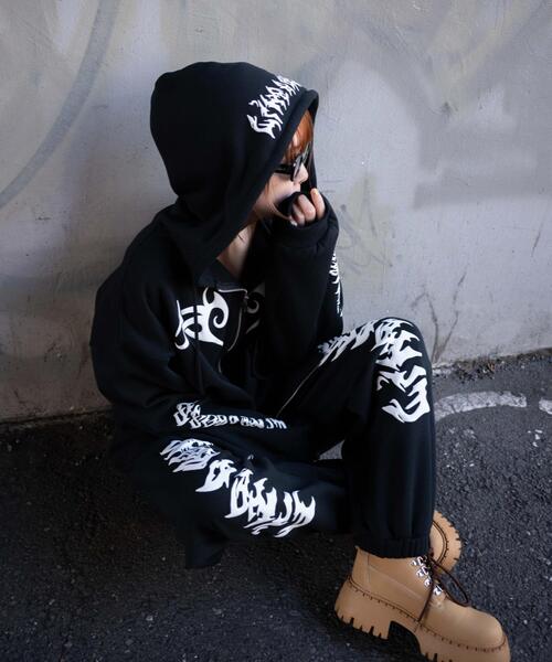 WEGO（ウィゴー）の「WEGO/グラフィックスウェットパンツ（スウェットパンツ・レディース・ライトグレー/ブラック・FREE）」の6枚目の写真