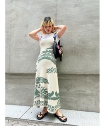 Desigual（デシグアル）の「パームツリーミディドレス（ワンピース・レディース）」