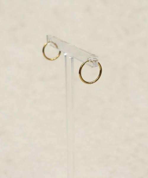 セール】【金属アレルギー対応】 スリム フープピアス / サージカル