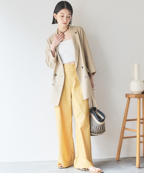 【未使用】定価¥20,900リネンライクシアージャケット手洗い可 春夏 未使用】定価¥20,900リネンライクシアージャケット手洗い可 春夏