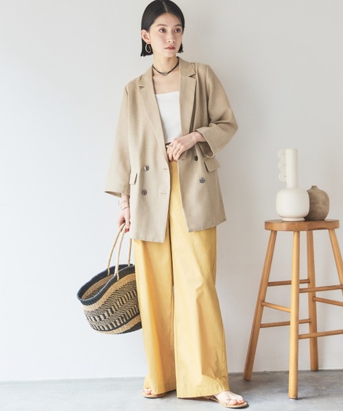 ※お値下げ【新品同様】【人気完売】コラージュ リネンライクジャケット リネンライクシリーズ/リバイバル】リネンライクジャケット