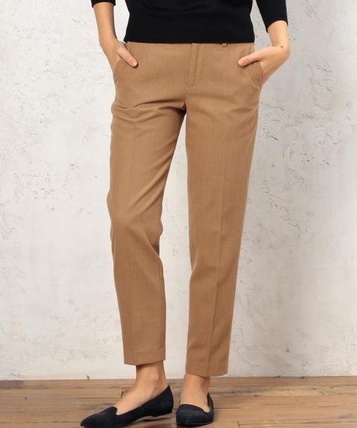 green label relaxing（グリーンレーベルリラクシング）の「KF V/LAMB NTK パンツ◆（その他パンツ・レディース・ブラック/ダークグレー/ブラウン/ライトグレー/ダークグリーン・38/36/40）」の4枚目の写真