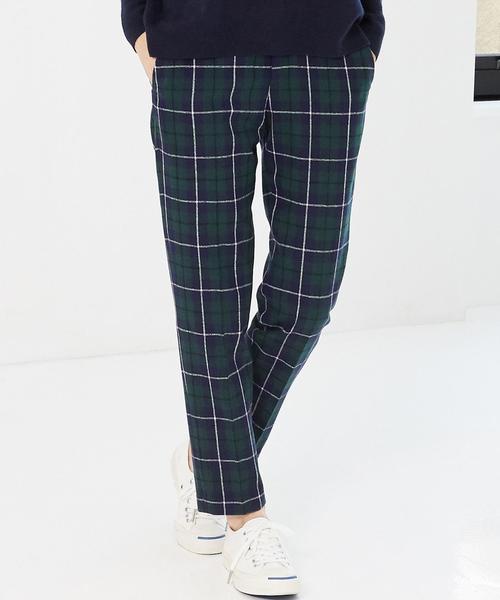 green label relaxing（グリーンレーベルリラクシング）の「KF V/LAMB NTK パンツ◆（その他パンツ・レディース・ブラック/ダークグレー/ブラウン/ライトグレー/ダークグリーン・38/36/40）」の5枚目の写真