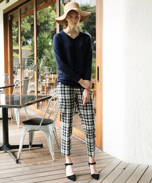 green label relaxing（グリーンレーベルリラクシング）の「KF V/LAMB NTK パンツ◆（その他パンツ・レディース・ブラック/ダークグレー/ブラウン/ライトグレー/ダークグリーン・38/36/40）」の6枚目の写真