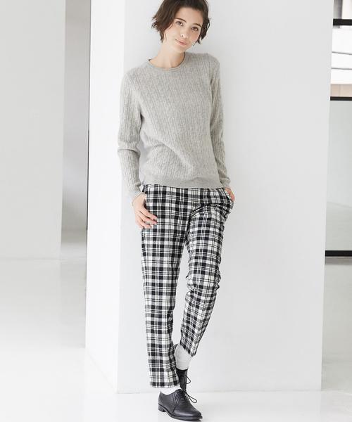 green label relaxing（グリーンレーベルリラクシング）の「KF V/LAMB NTK パンツ◆（その他パンツ・レディース・ブラック/ダークグレー/ブラウン/ライトグレー/ダークグリーン・38/36/40）」の14枚目の写真