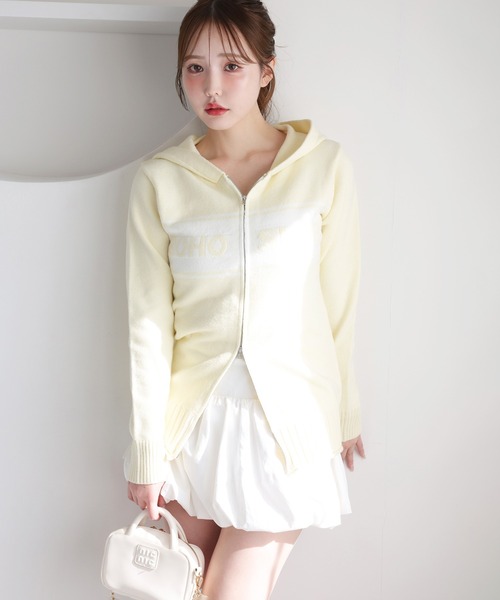 one after another NICE CLAUP（ワンアフターアナザーナイスクラップ）の「バルーンミニスカート（スカート・レディース・ブラック/オフホワイト・FREE）」の3枚目の写真