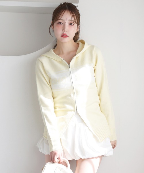 one after another NICE CLAUP（ワンアフターアナザーナイスクラップ）の「バルーンミニスカート（スカート・レディース・ブラック/オフホワイト・FREE）」の5枚目の写真