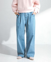 URBAN RESEARCH Sonny Label | 『34サイズ/低身長向けも展開』タックデニム(デニムパンツ)