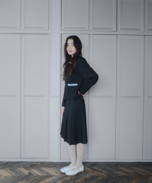 smyeon ミディボックスプリーツスカート セール】Midi box pleats skirt/ミディボックスプリーツスカート