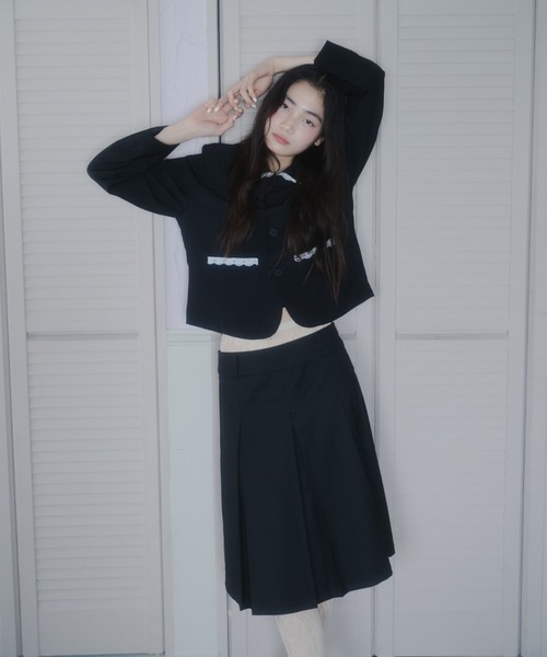 Midi box pleats skirt/ミディボックスプリーツスカート
