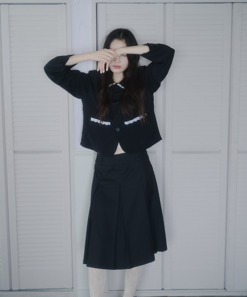 Smyeon（スミョン）の「Midi box pleats skirt/ミディボックスプリーツ