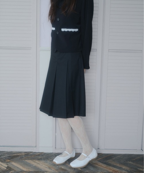 Midi box pleats skirt/ミディボックスプリーツスカート
