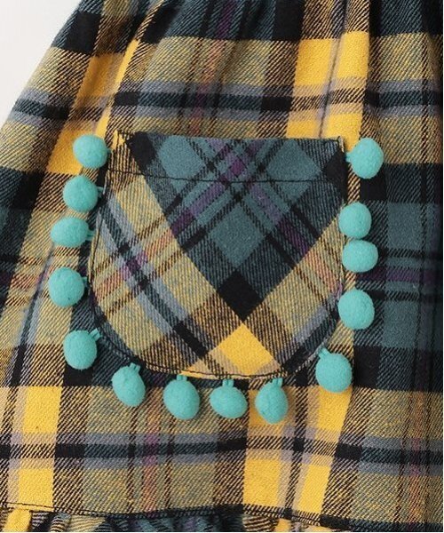 baby cheer(ベイビーチアー)の「おうちジャンパ-スカートⅢ(ジャンパースカート・キッズ・レッド/ブルーグリーン・90cm/80cm/120cm/110cm/100cm)」の7枚目の写真