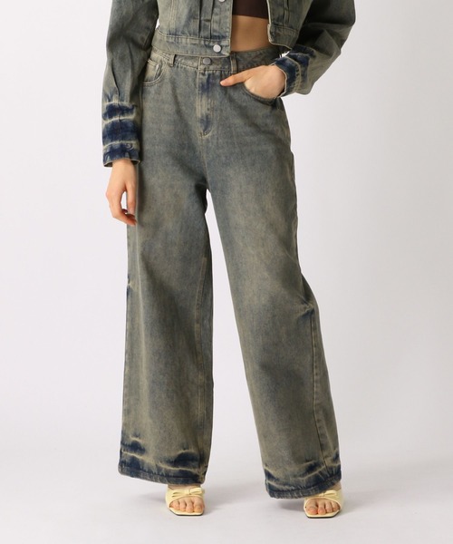 FOREVER 21（フォーエバー トゥエンティーワン）の「【2025SS】オーバーダイルーズデニム（デニムパンツ・レディース・ネイビー/ブルー・SMALL/MEDIUM）」の2枚目の写真