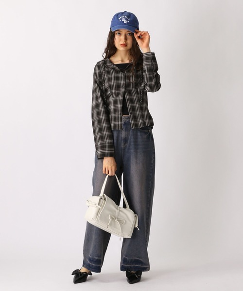 FOREVER 21（フォーエバー トゥエンティーワン）の「【2025SS】オーバーダイルーズデニム（デニムパンツ・レディース・ネイビー/ブルー・SMALL/MEDIUM）」の11枚目の写真