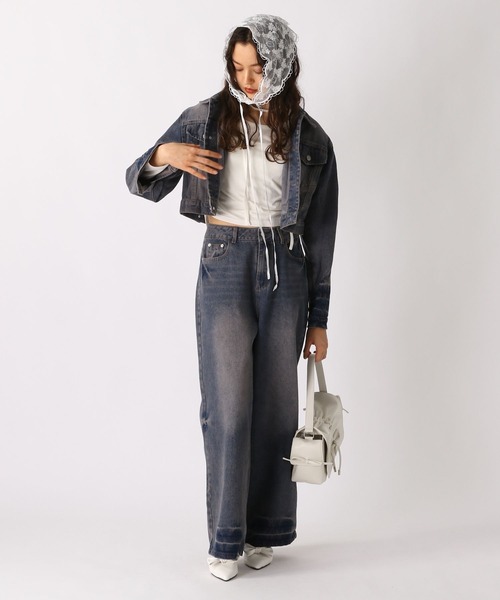 FOREVER 21（フォーエバー トゥエンティーワン）の「【2025SS】オーバーダイルーズデニム（デニムパンツ・レディース・ネイビー/ブルー・SMALL/MEDIUM）」の14枚目の写真