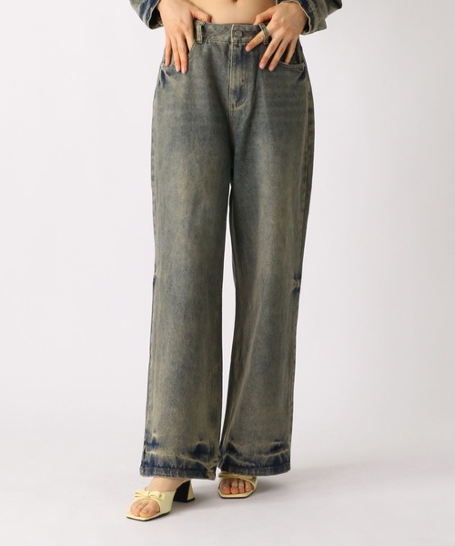 FOREVER 21（フォーエバー トゥエンティーワン）の「【2025SS】オーバーダイルーズデニム（デニムパンツ・レディース・ネイビー/ブルー・SMALL/MEDIUM）」の9枚目の写真