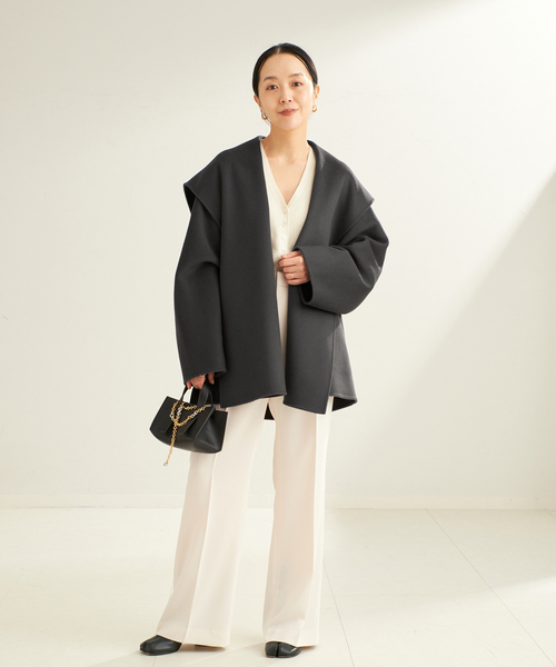 Plage プラージュ　ハミルトンドレープミドルコート　サンプル品 追加》ハミルトン DRAPE MIDDLE コート(507705047) | プラージュ