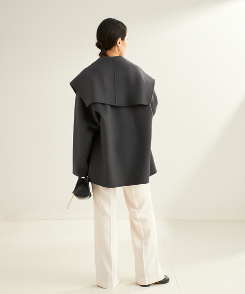 Plage プラージュ　ハミルトンドレープミドルコート　サンプル品 プラージュ Plage 《追加》ハミルトン DRAPE MIDDLE コート