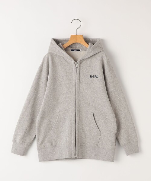 SHIPS(シップス)の「SHIPS KIDS:140~160cm / ロゴ フード ジップ パーカ(パーカー・キッズ・ライトブルー/サックスブルー/ライトグレー/ネイビー/ヘザーグレー・140/160/150)」の16枚目の写真
