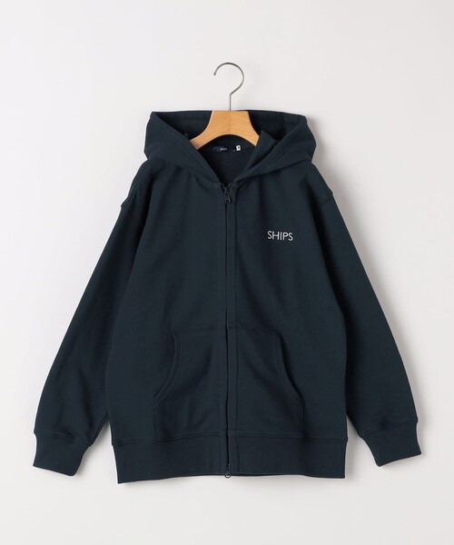 SHIPS(シップス)の「SHIPS KIDS:140~160cm / ロゴ フード ジップ パーカ(パーカー・キッズ・ライトブルー/サックスブルー/ライトグレー/ネイビー/ヘザーグレー・140/160/150)」の17枚目の写真