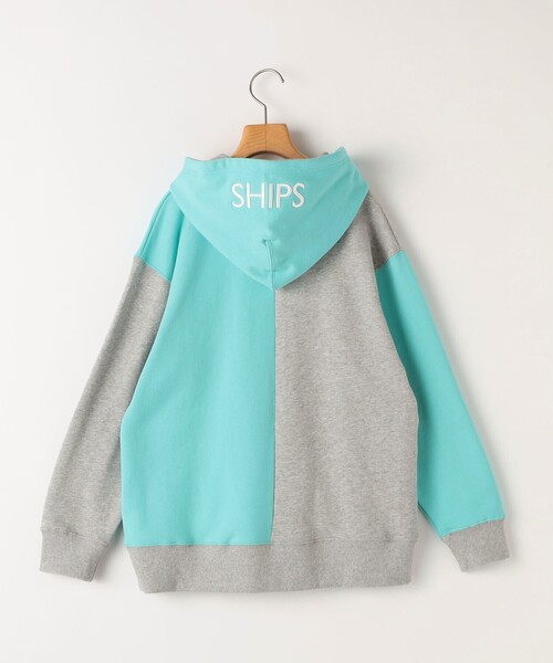SHIPS(シップス)の「SHIPS KIDS:140~160cm / ロゴ フード ジップ パーカ(パーカー・キッズ・ライトブルー/サックスブルー/ライトグレー/ネイビー/ヘザーグレー・140/160/150)」の18枚目の写真