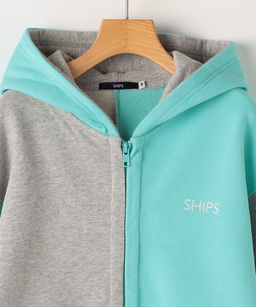 SHIPS(シップス)の「SHIPS KIDS:140~160cm / ロゴ フード ジップ パーカ(パーカー・キッズ・ライトブルー/サックスブルー/ライトグレー/ネイビー/ヘザーグレー・140/160/150)」の19枚目の写真
