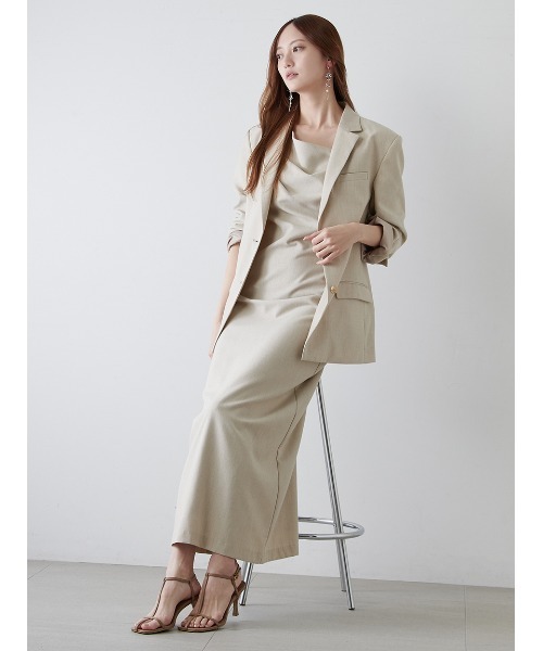 【n】SNIDEL バリエキャミワンピース セール】Sustainableバリエキャミワンピース（ワンピース